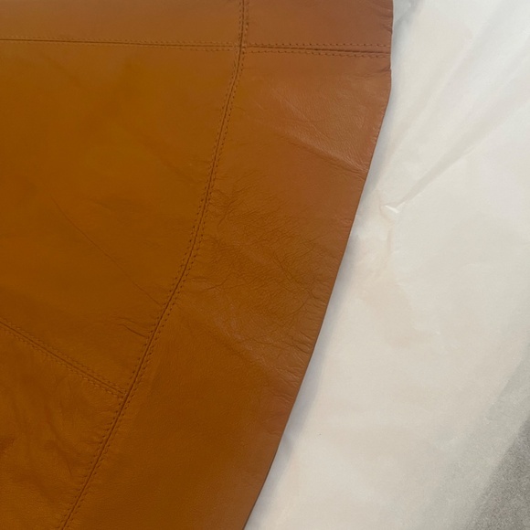 NWT! Bebe Leather Cirlce Flared Skirt 6 - Picture 9 of 12